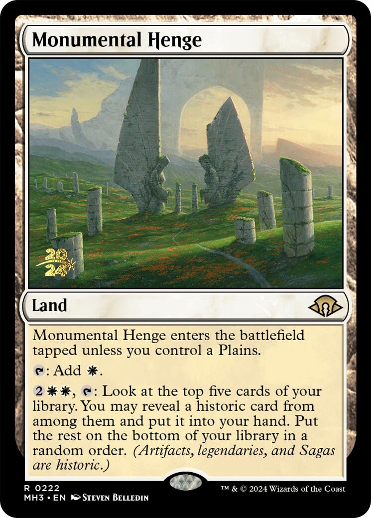 Monumental Henge [Modern Horizons 3 Prerelease Promos] | Clutch Gaming