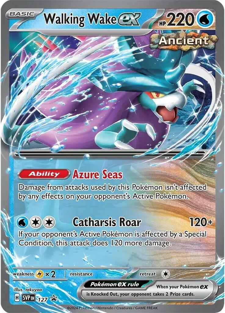 Walking Wake ex (127) [Scarlet & Violet: Black Star Promos] | Clutch Gaming