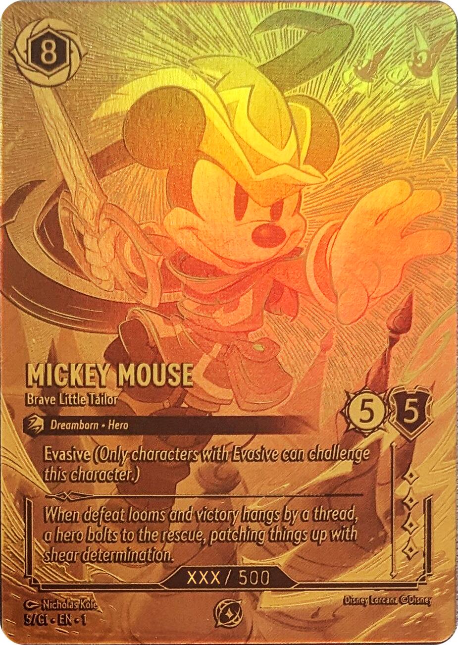 Mickey Mouse - Brave Little Tailor (Serial Numbered) (5) [Promo Cards] | Clutch Gaming