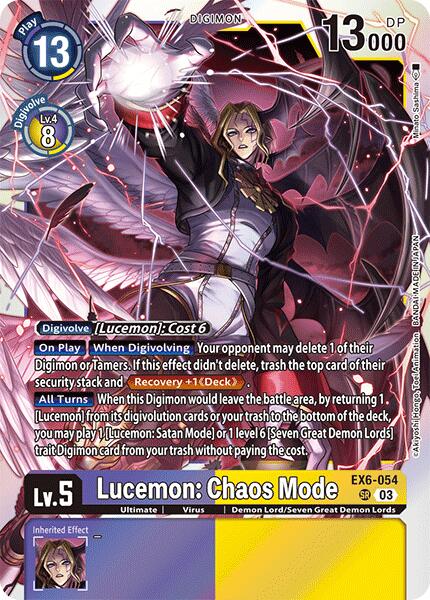 Lucemon: Chaos Mode [EX6-054] [Infernal Ascension] | Clutch Gaming