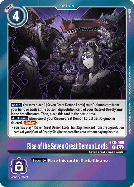 Rise of the Seven Great Demon Lords [EX6-069] [Infernal Ascension] | Clutch Gaming