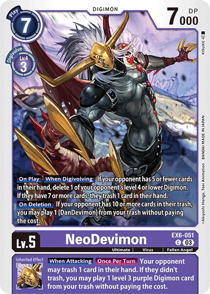 NeoDevimon [EX6-051] [Infernal Ascension] | Clutch Gaming