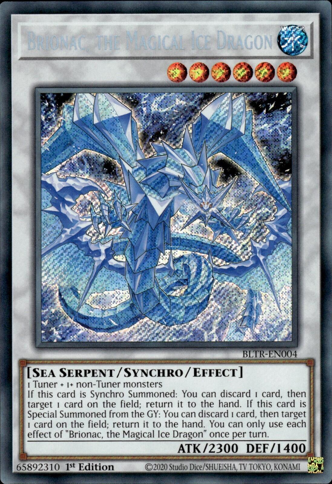 Brionac, the Magical Ice Dragon [BLTR-EN004] Secret Rare | Clutch Gaming