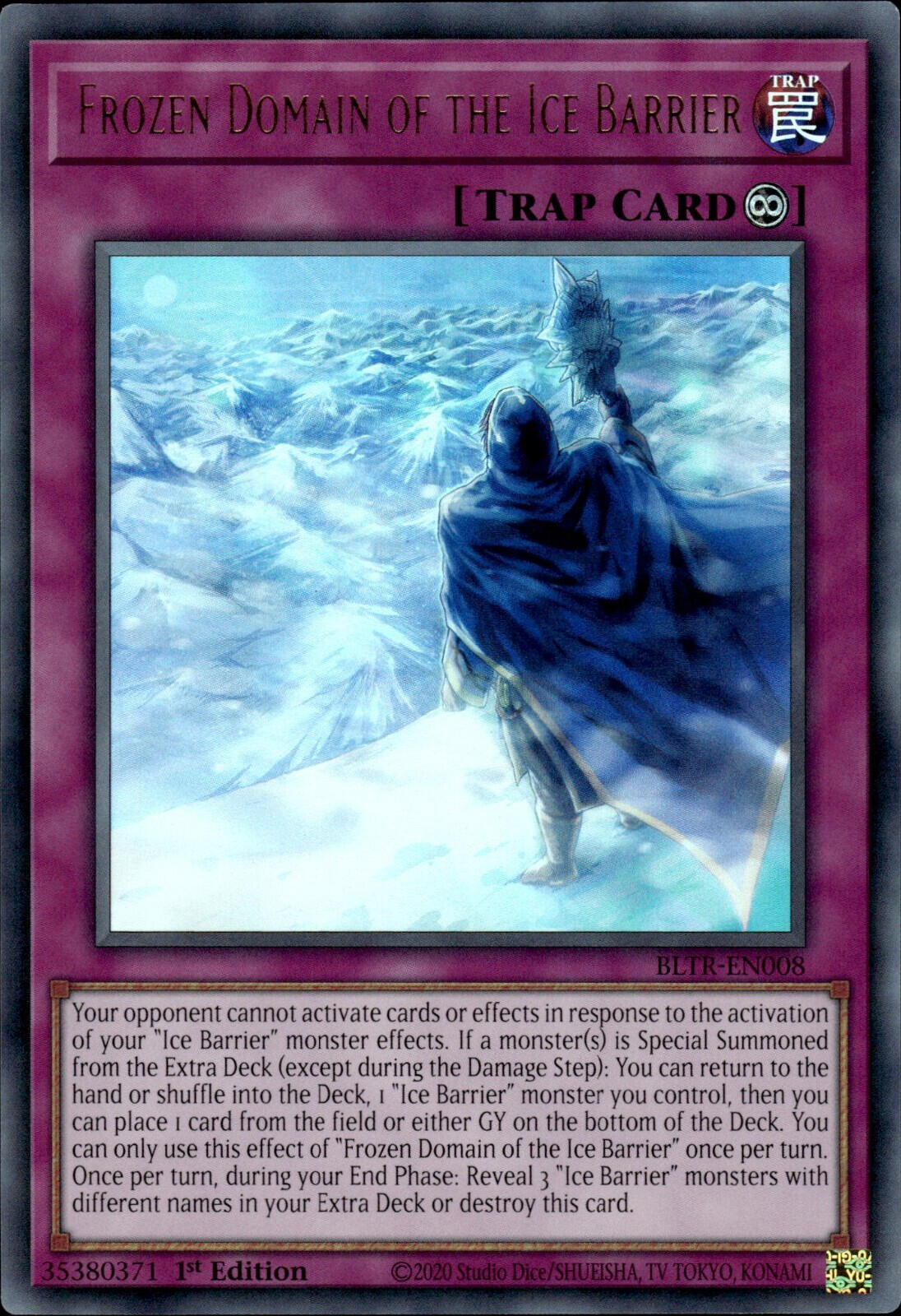 Frozen Domain of the Ice Barrier [BLTR-EN008] Ultra Rare | Clutch Gaming