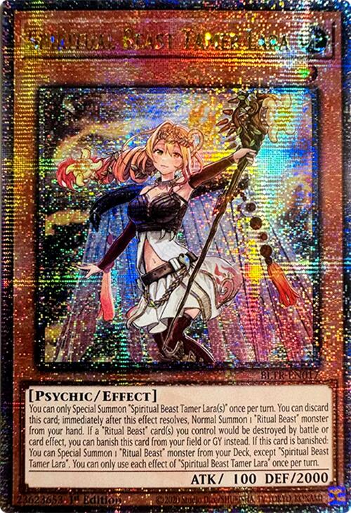 Spiritual Beast Tamer Lara (Quarter Century Secret Rare) [BLTR-EN017] Quarter Century Secret Rare | Clutch Gaming