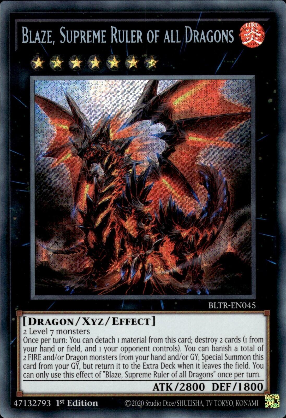 Blaze, Supreme Ruler of all Dragons [BLTR-EN045] Secret Rare | Clutch Gaming