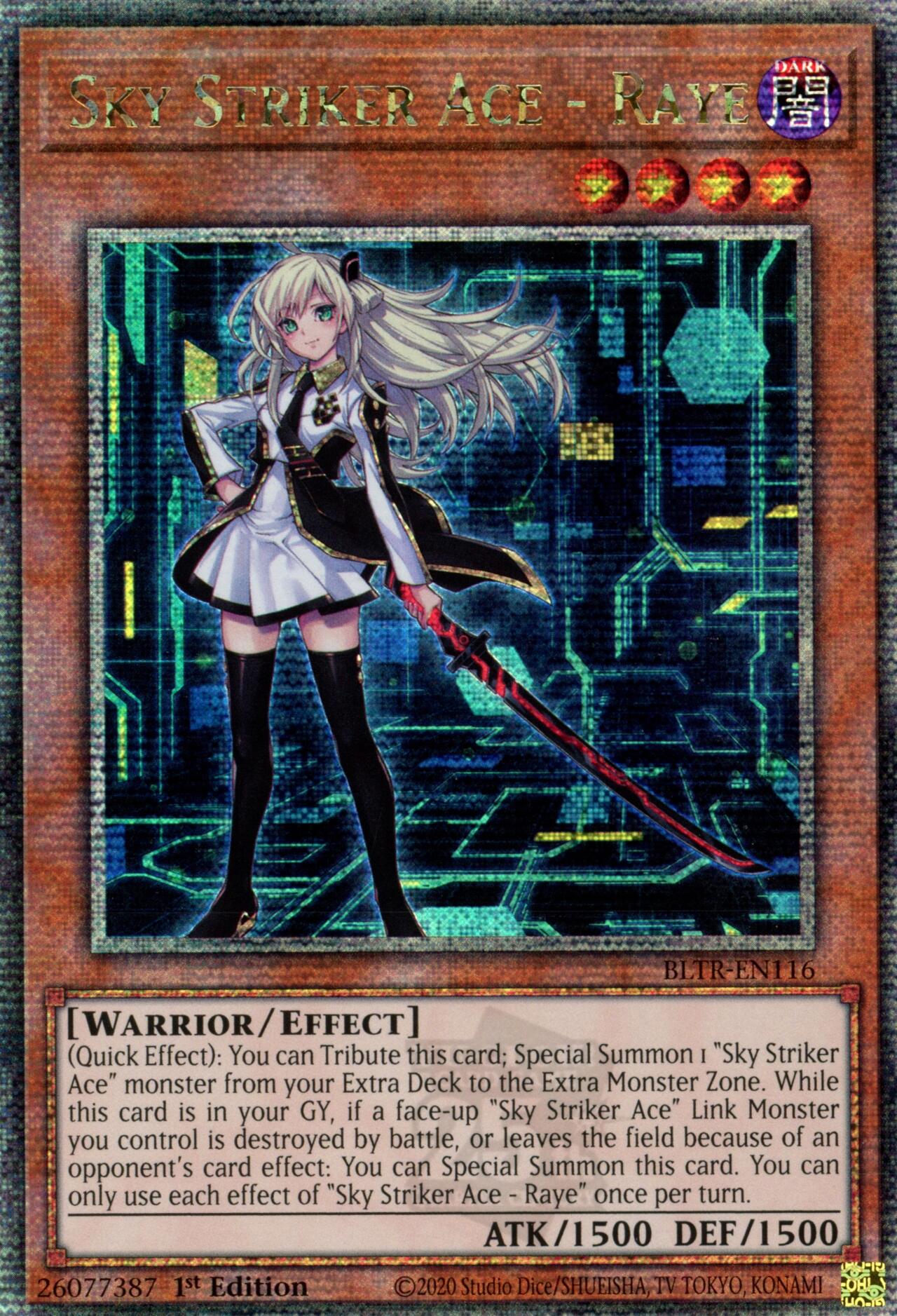 Sky Striker Ace - Raye (Quarter Century Secret Rare) [BLTR-EN116] Quarter Century Secret Rare | Clutch Gaming