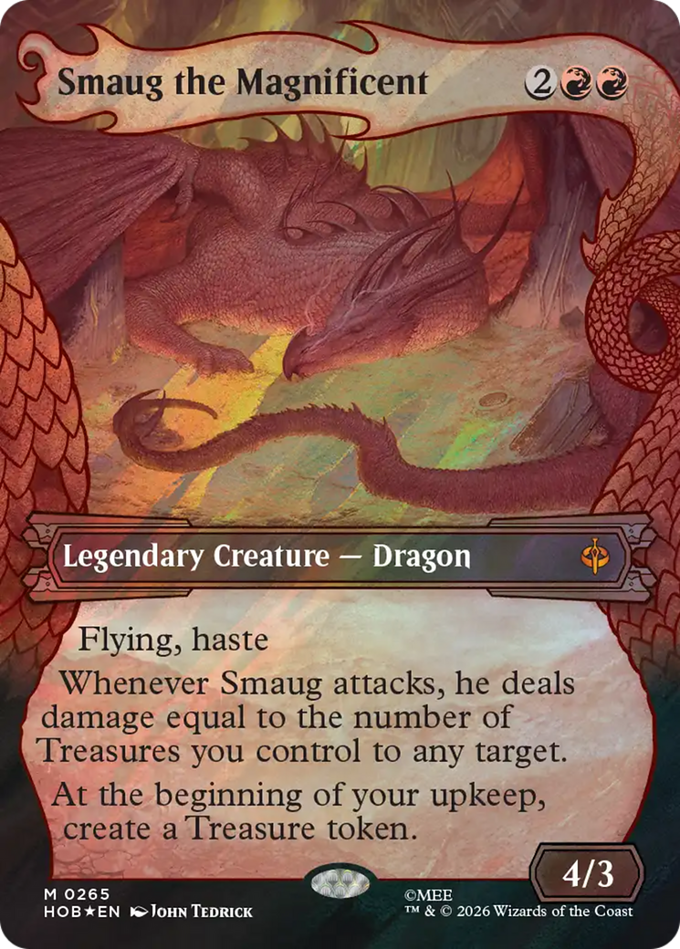 Smaug the Magnificent (Showcase) (Surge Foil) [The Hobbit] | Clutch Gaming