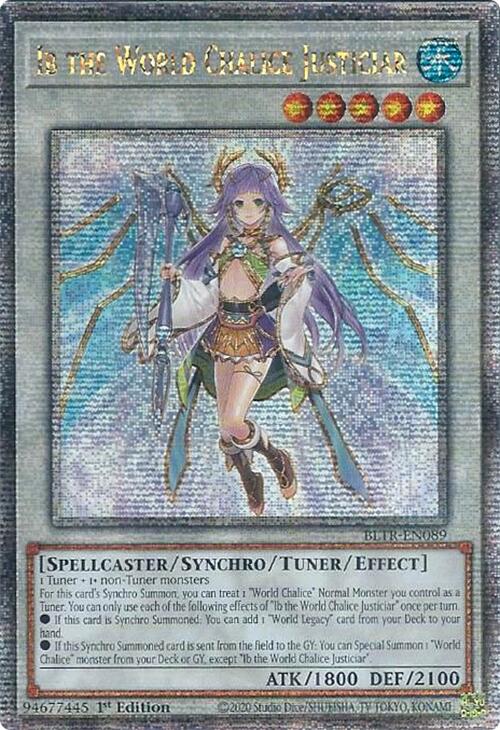 Ib the World Chalice Justiciar (Quarter Century Secret Rare) [BLTR-EN089] Quarter Century Secret Rare | Clutch Gaming