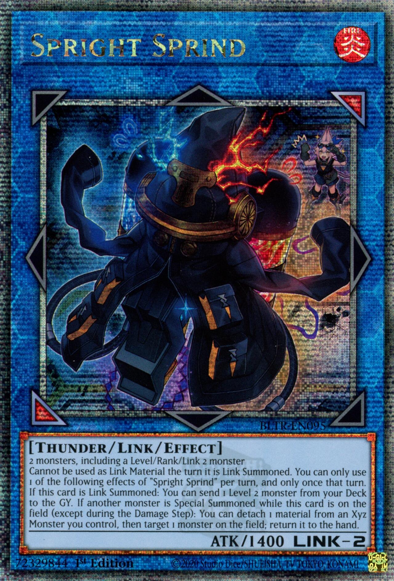 Spright Sprind (Quarter Century Secret Rare) [BLTR-EN095] Quarter Century Secret Rare | Clutch Gaming