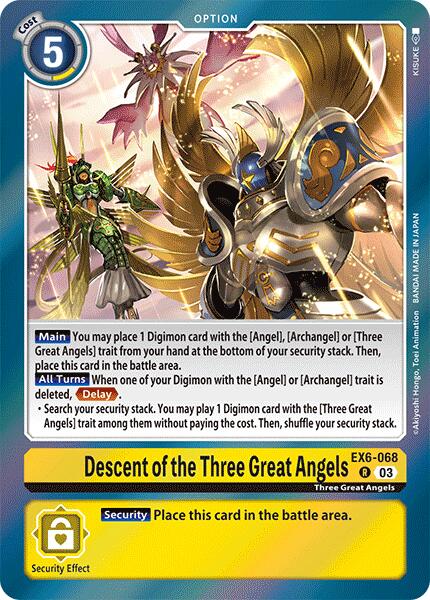 Descent of the Three Great Angels [EX6-068] [Infernal Ascension] | Clutch Gaming