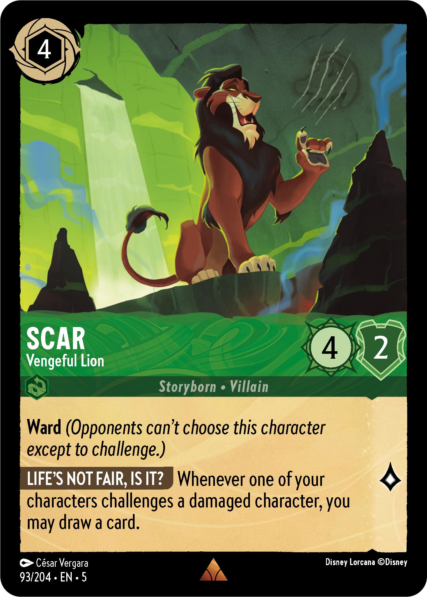 Scar - Vengeful Lion (93/204) [Shimmering Skies] | Clutch Gaming