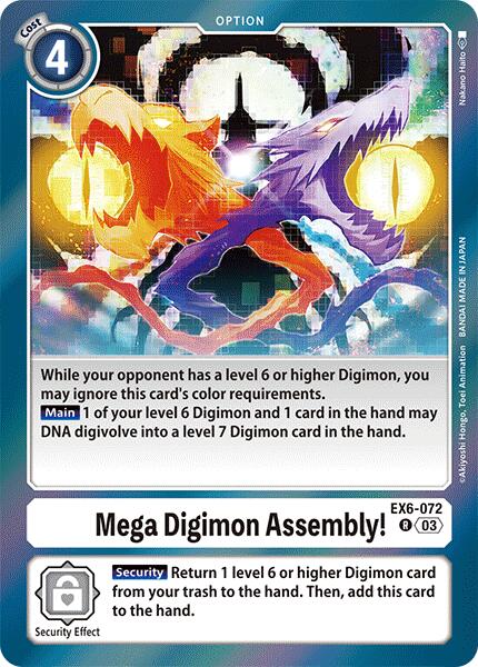 Mega Digimon Assembly! [EX6-072] [Infernal Ascension] | Clutch Gaming