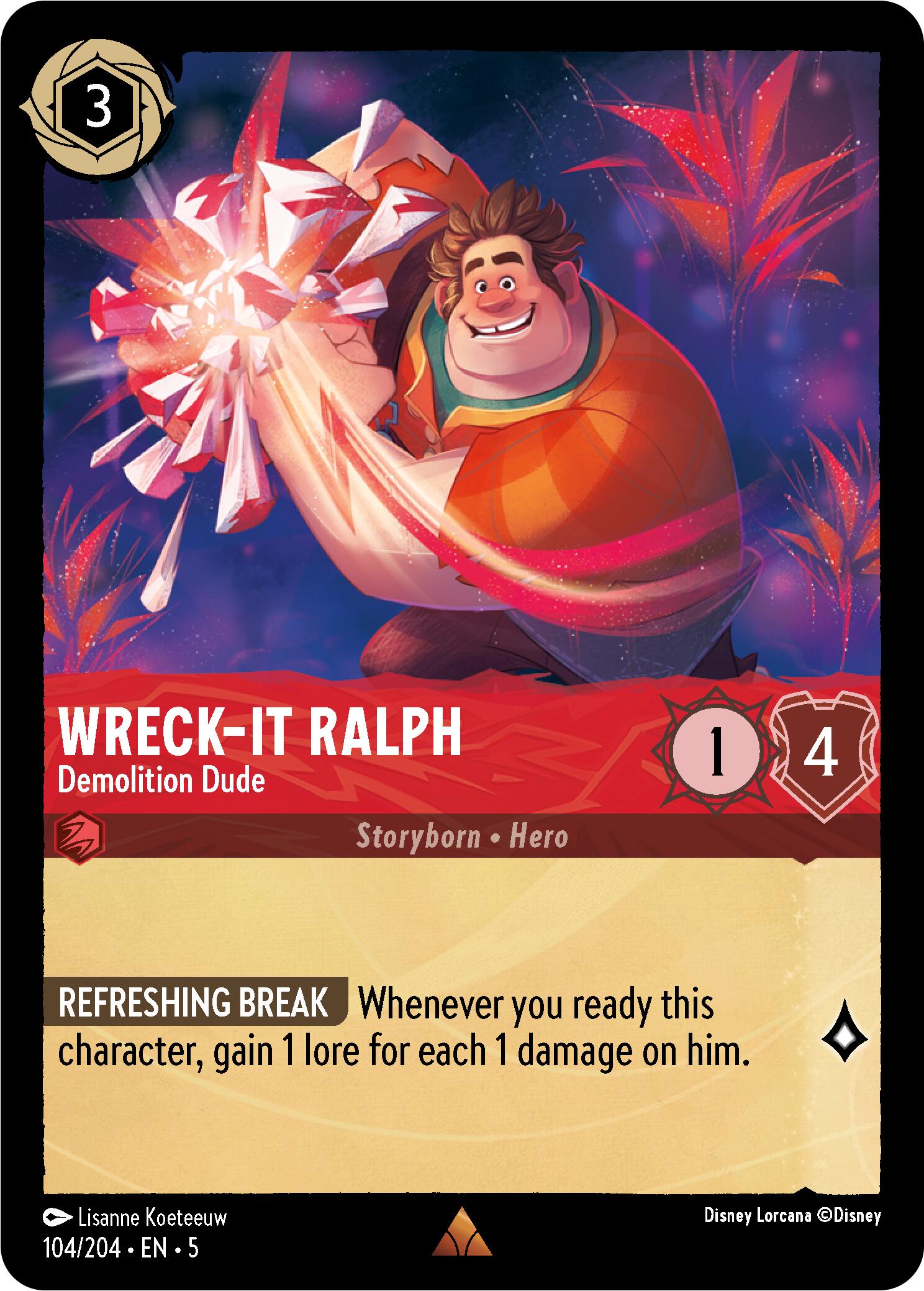 Wreck-It Ralph - Demolition Dude (104/204) [Shimmering Skies] | Clutch Gaming