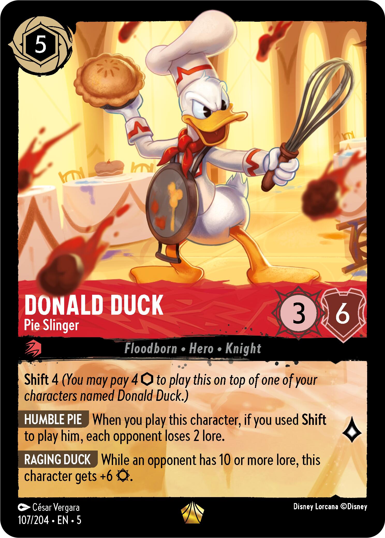 Donald Duck - Pie Slinger (107/204) [Shimmering Skies] | Clutch Gaming