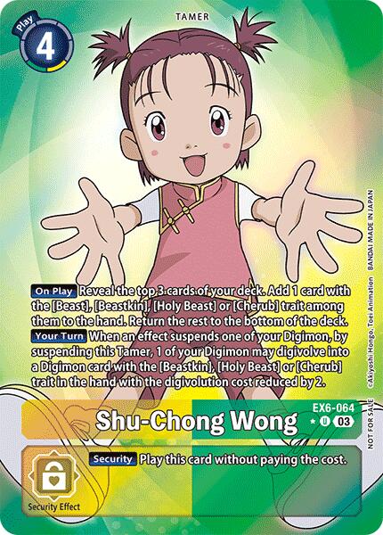 Shu-Chong Wong [EX6-064] (Box Promotion Pack: Infernal Ascension) [Infernal Ascension] | Clutch Gaming