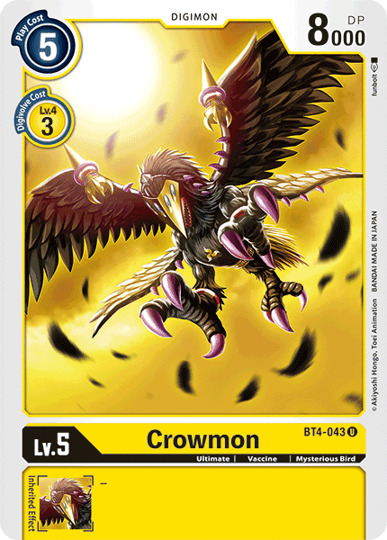 Crowmon [BT4-043] [Great Legend] | Clutch Gaming