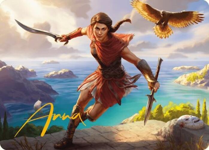 Kassandra, Eagle Bearer Art Card (Gold-Stamped Signature) [Assassin's Creed Art Series] | Clutch Gaming