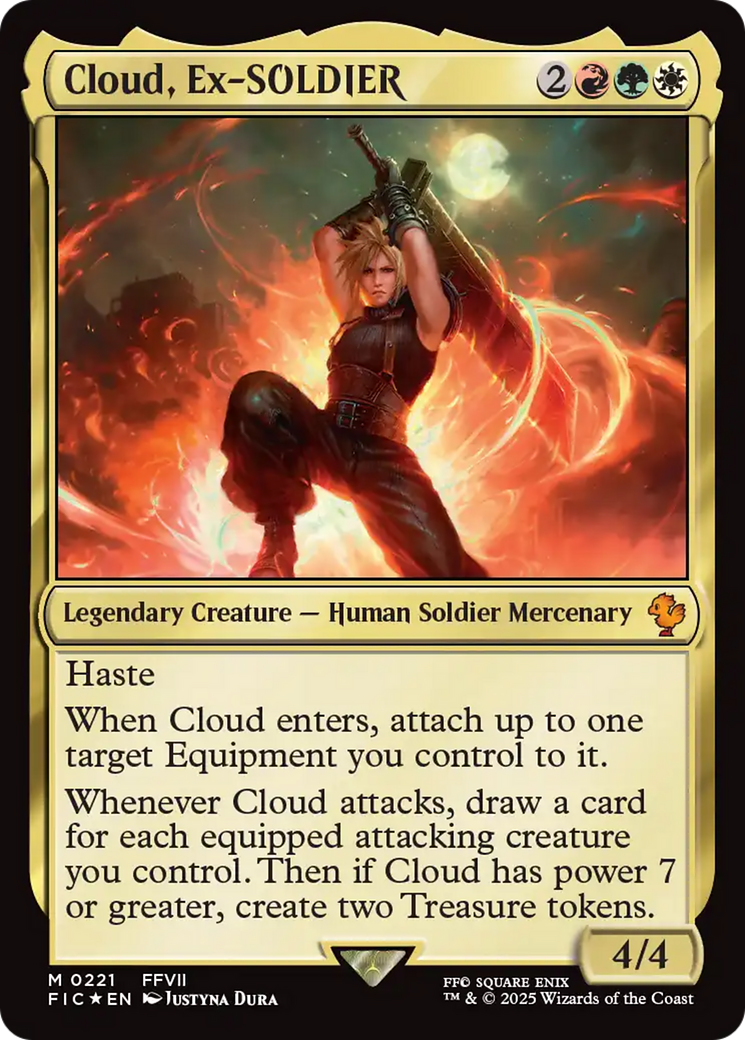 Cloud, Ex-SOLDIER (Surge Foil) [FINAL FANTASY Commander] | Clutch Gaming