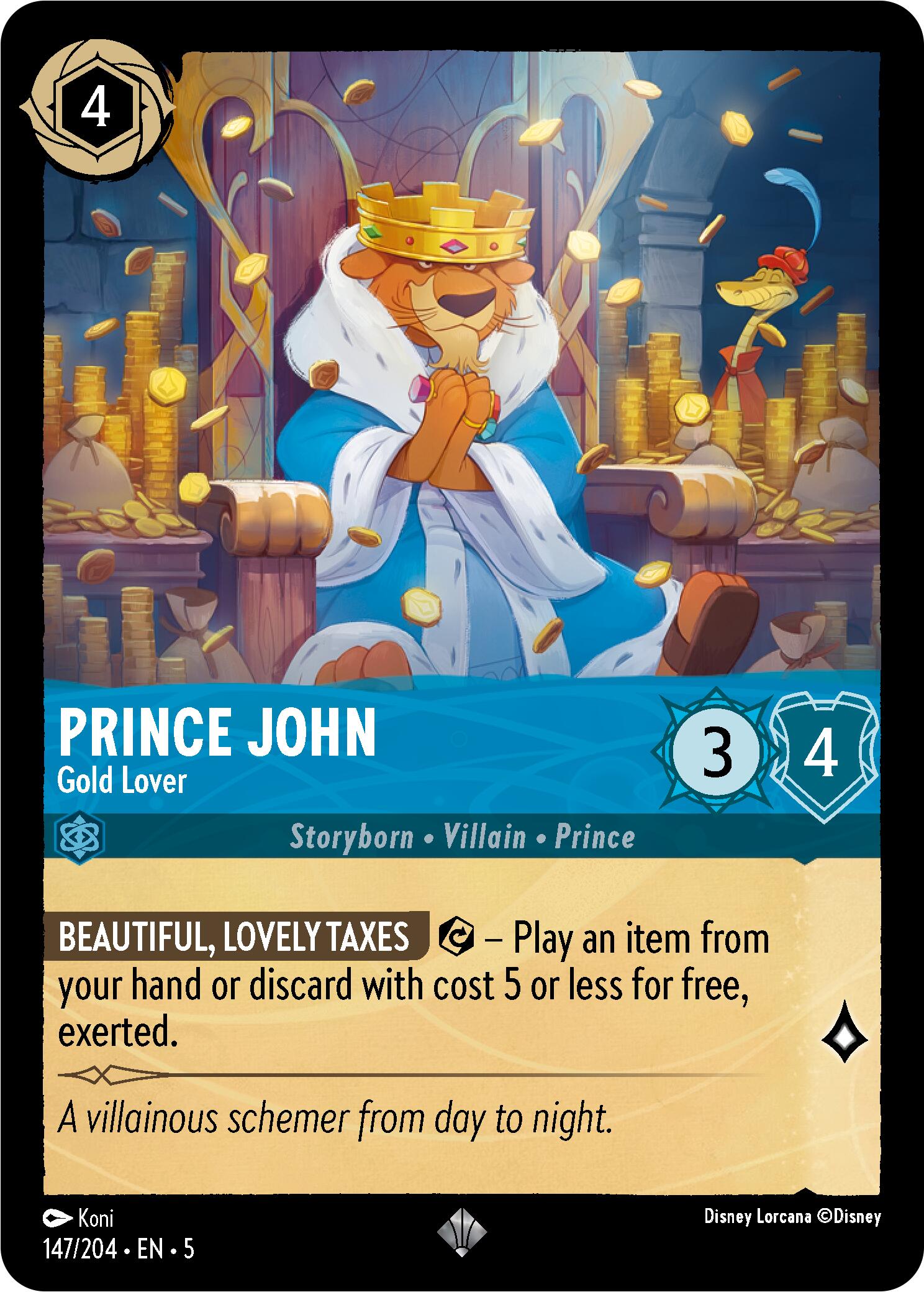 Prince John - Gold Lover (147/204) [Shimmering Skies] | Clutch Gaming