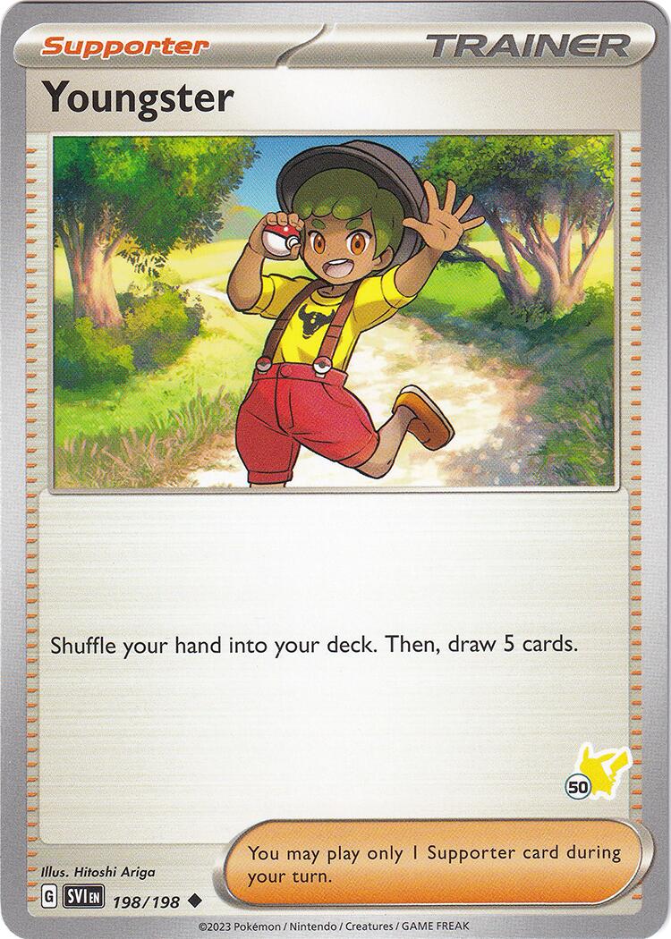 Youngster (198/198) (Pikachu Stamp #50) [Battle Academy 2024] | Clutch Gaming