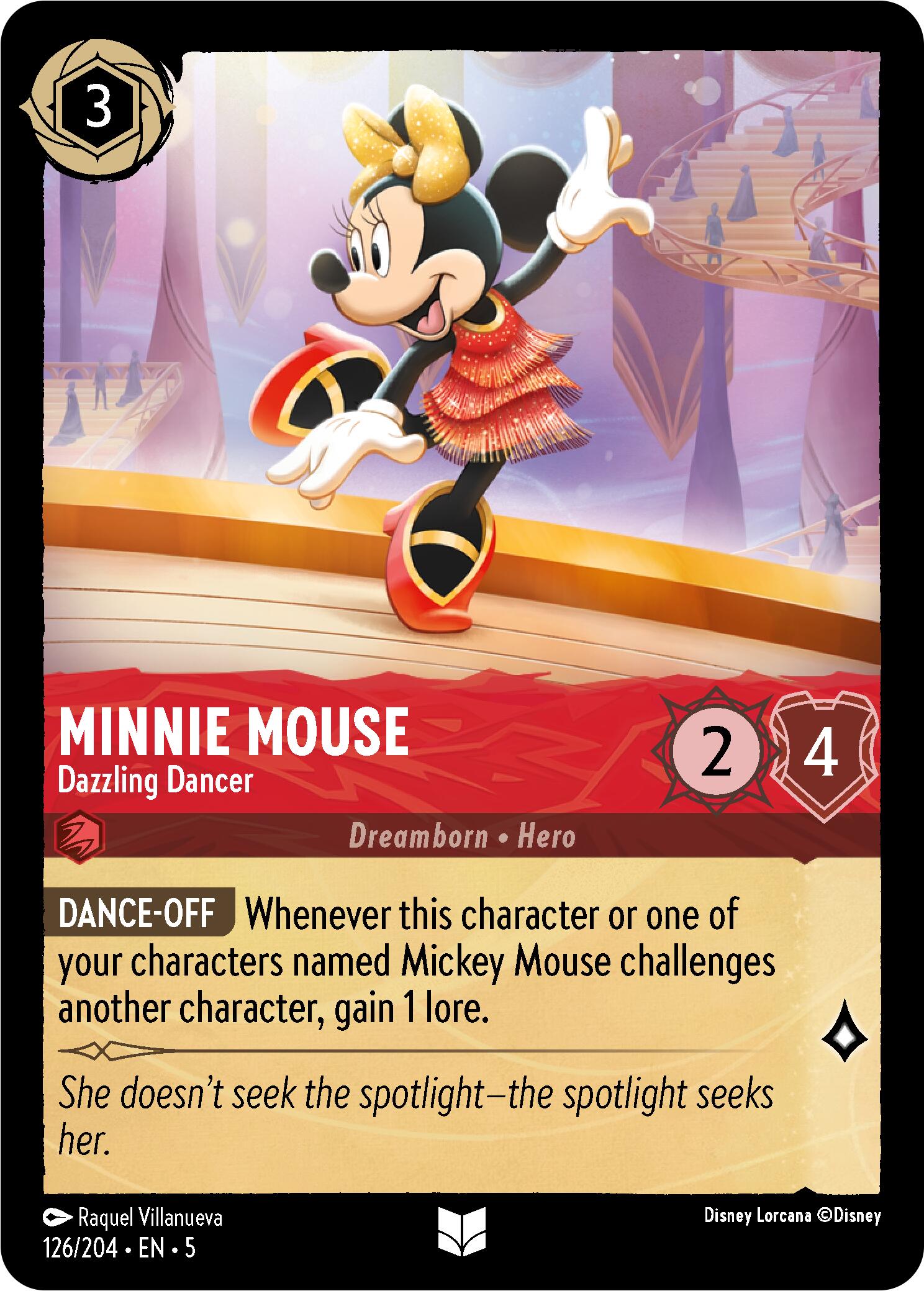 Minnie Mouse - Dazzling Dancer (126/204) [Shimmering Skies] | Clutch Gaming