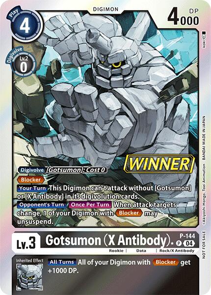 Gotsumon (X Antibody) [P-144] (Store Tournament 2024 Jul. – Sep. Winner Pack) [Promotional Cards] | Clutch Gaming