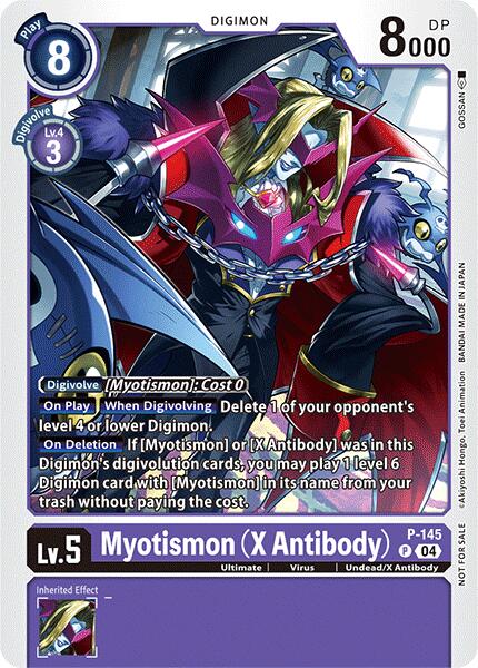 Myotismon (X Antibody) [P-145] (Store Tournament 2024 Jul. – Sep. Participation Pack) [Promotional Cards] | Clutch Gaming