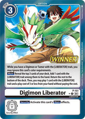 Digimon Liberator [P-151] (Store Tournament 2024 Jul. – Sep. Winner Pack) [Promotional Cards] | Clutch Gaming