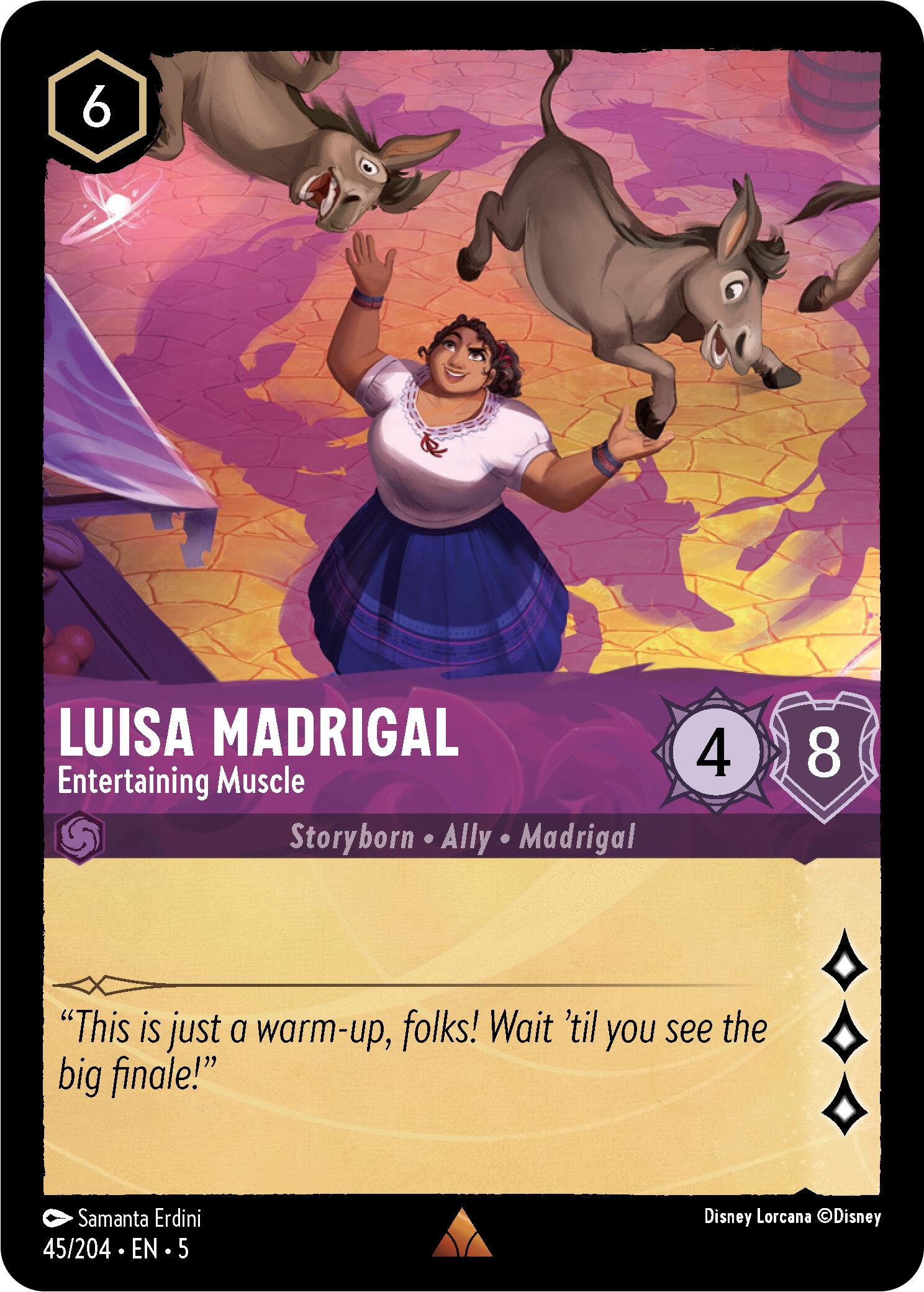 Luisa Madrigal - Entertaining Muscle (45/204) [Shimmering Skies] | Clutch Gaming