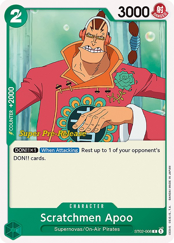 Scratchmen Apoo [Super Pre-Release Starter Deck: Worst Generation] | Clutch Gaming