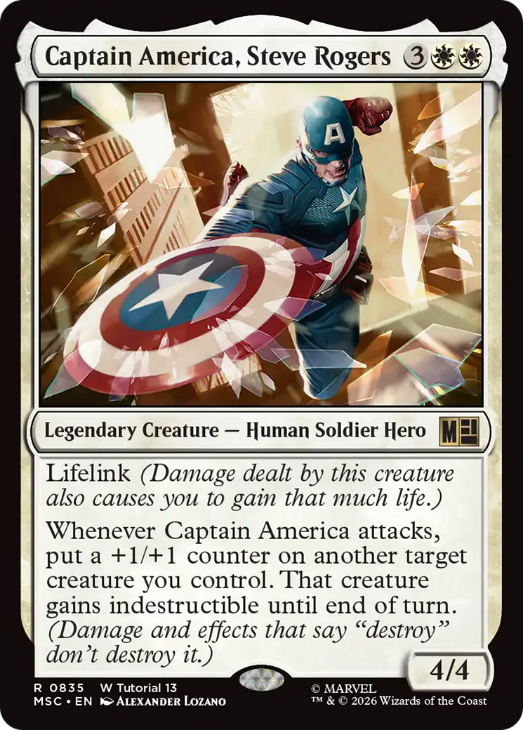 Captain America, Steve Rogers (0835) [Marvel Super Heroes Commander] | Clutch Gaming