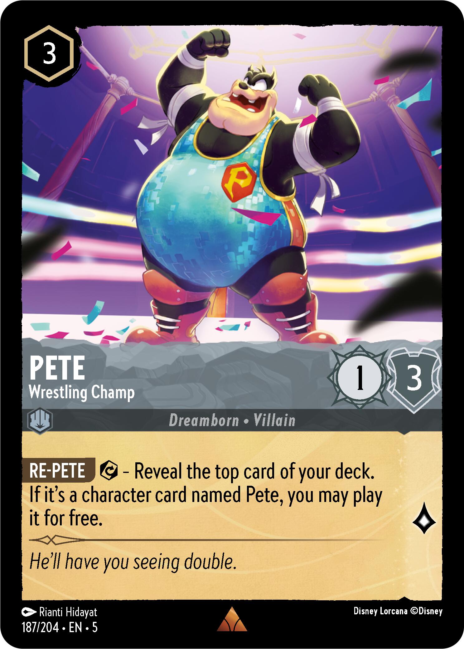 Pete - Wrestling Champ (187/204) [Shimmering Skies] | Clutch Gaming