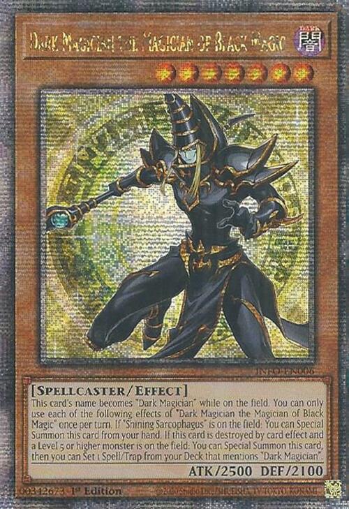 Dark Magician the Magician of Black Magic (Quarter Century Secret Rare) [INFO-EN006] Quarter Century Secret Rare | Clutch Gaming