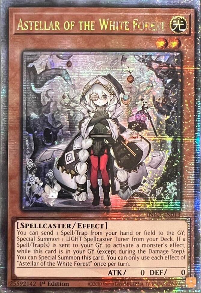 Astellar of the White Forest (Quarter Century Secret Rare) [INFO-EN013] Quarter Century Secret Rare | Clutch Gaming