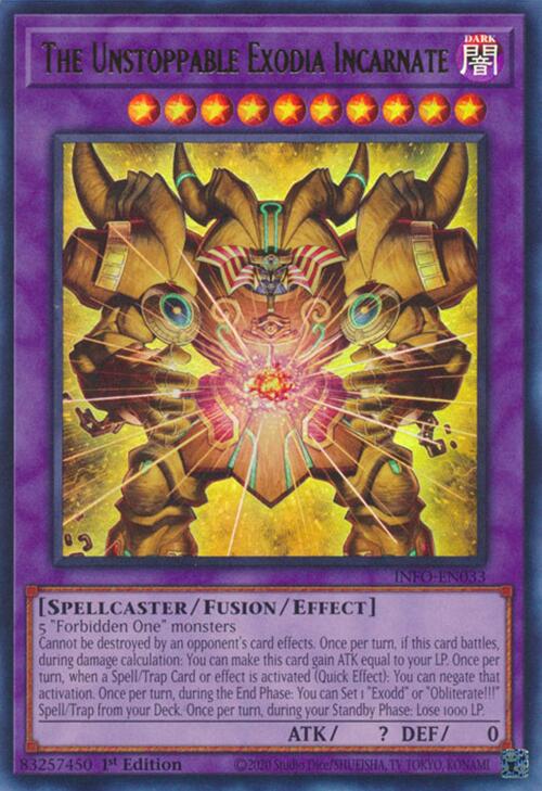 The Unstoppable Exodia Incarnate [INFO-EN033] Ultra Rare | Clutch Gaming