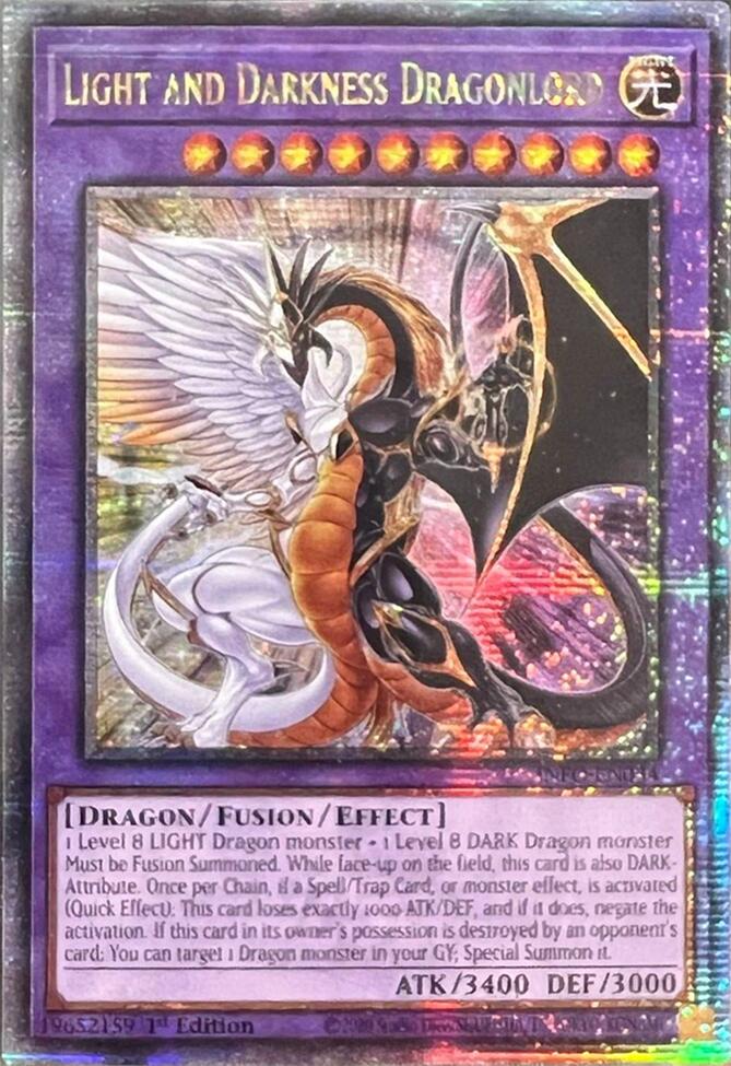 Light and Darkness Dragonlord (Quarter Century Secret Rare) [INFO-EN034] Quarter Century Secret Rare | Clutch Gaming