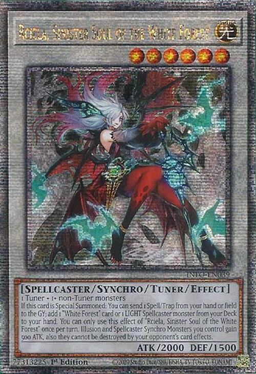 Rciela, Sinister Soul of the White Forest (Quarter Century Secret Rare) [INFO-EN039] Quarter Century Secret Rare | Clutch Gaming