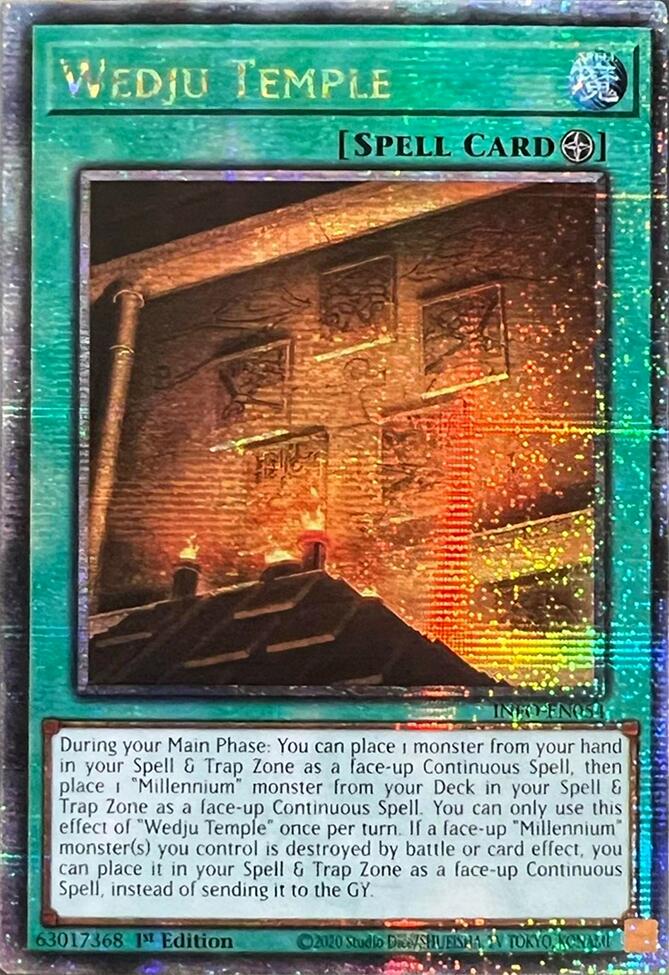 Wedju Temple (Quarter Century Secret Rare) [INFO-EN054] Quarter Century Secret Rare | Clutch Gaming