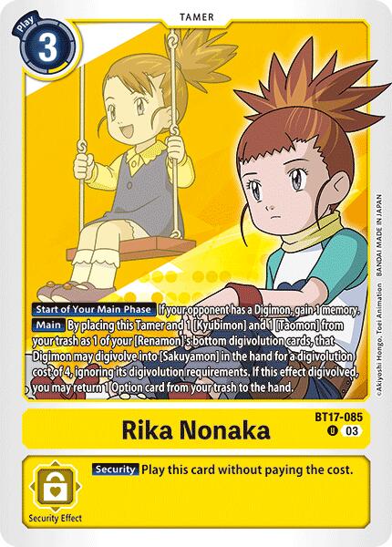 Rika Nonaka [BT17-085] [Secret Crisis] | Clutch Gaming