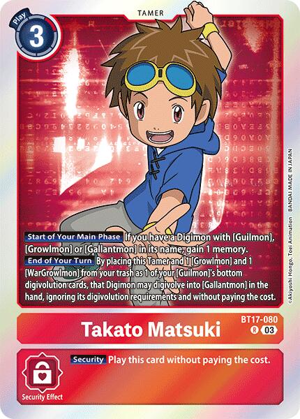 Takato Matsuki [BT17-080] [Secret Crisis] | Clutch Gaming