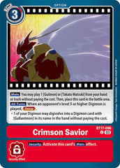 Crimson Savior [BT17-096] [Secret Crisis] | Clutch Gaming