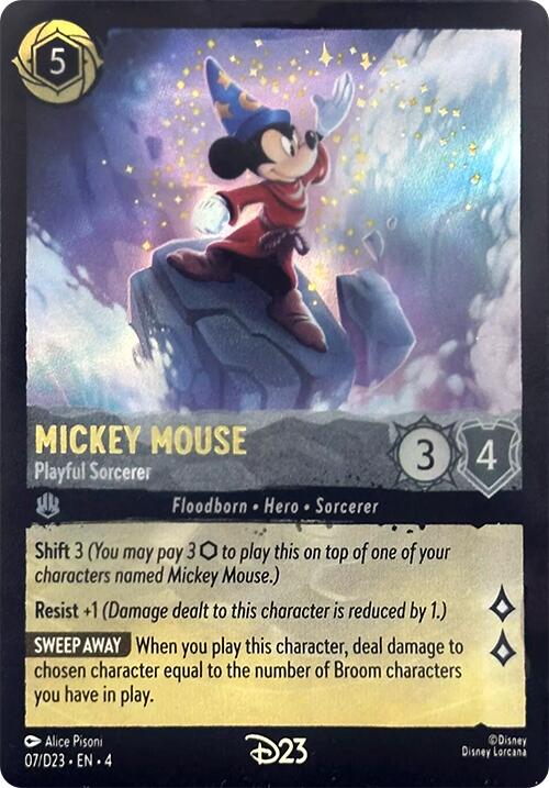 Mickey Mouse - Playful Sorcerer (7) [D23 Promos] | Clutch Gaming