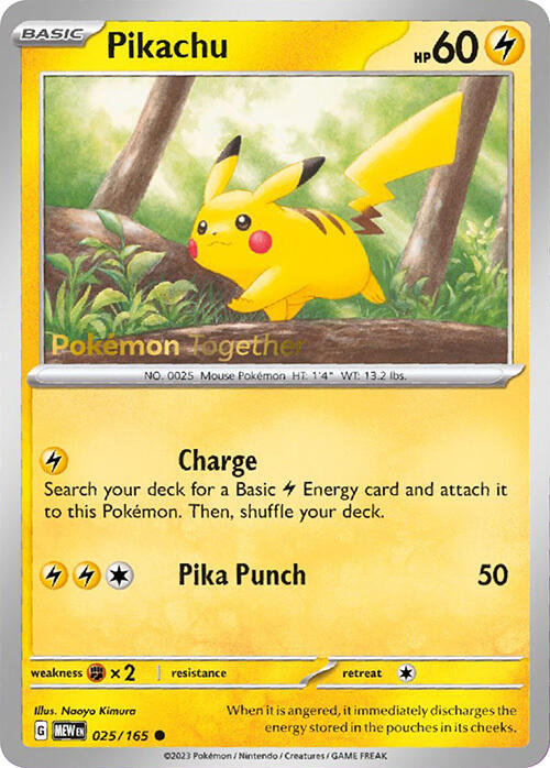 Pikachu (025/165) (PokePost Promo) [Scarlet & Violet: 151] | Clutch Gaming