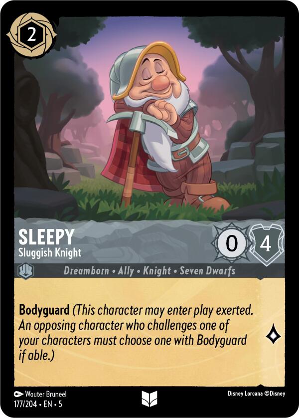 Sleepy - Sluggish Knight (177/204) [Shimmering Skies] | Clutch Gaming
