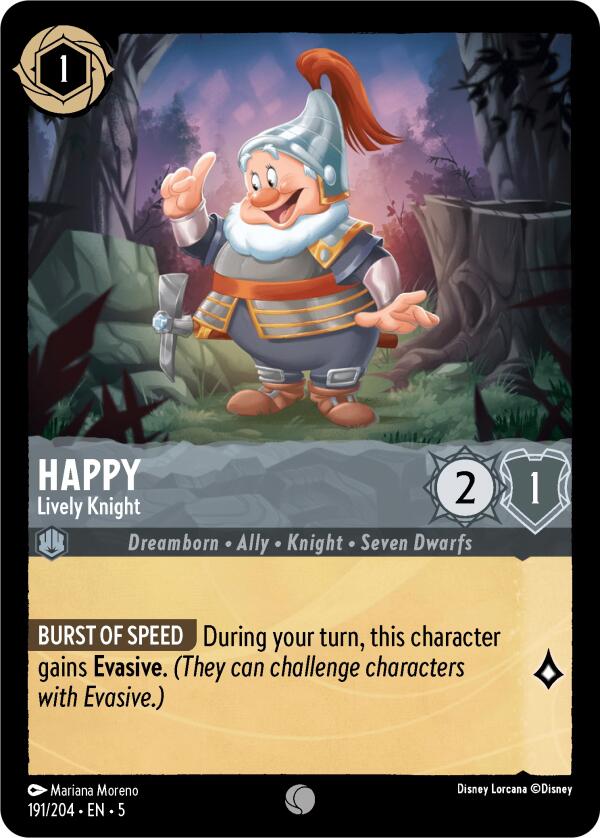 Happy - Lively Knight (191/204) [Shimmering Skies] | Clutch Gaming
