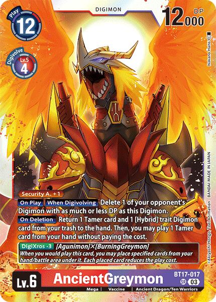 AncientGreymon [BT17-017] [Secret Crisis] | Clutch Gaming