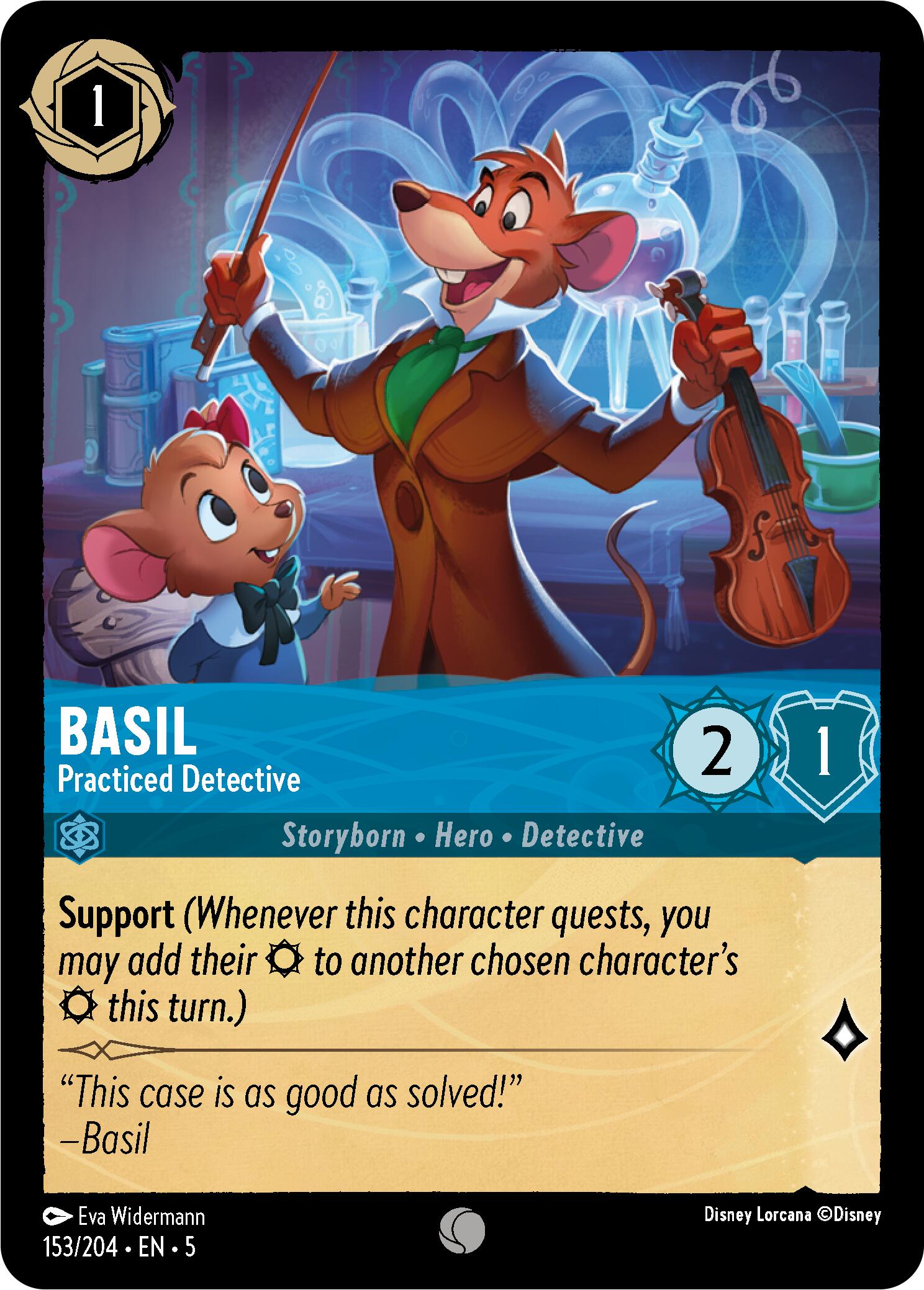 Basil - Practiced Detective (153/204) [Shimmering Skies] | Clutch Gaming