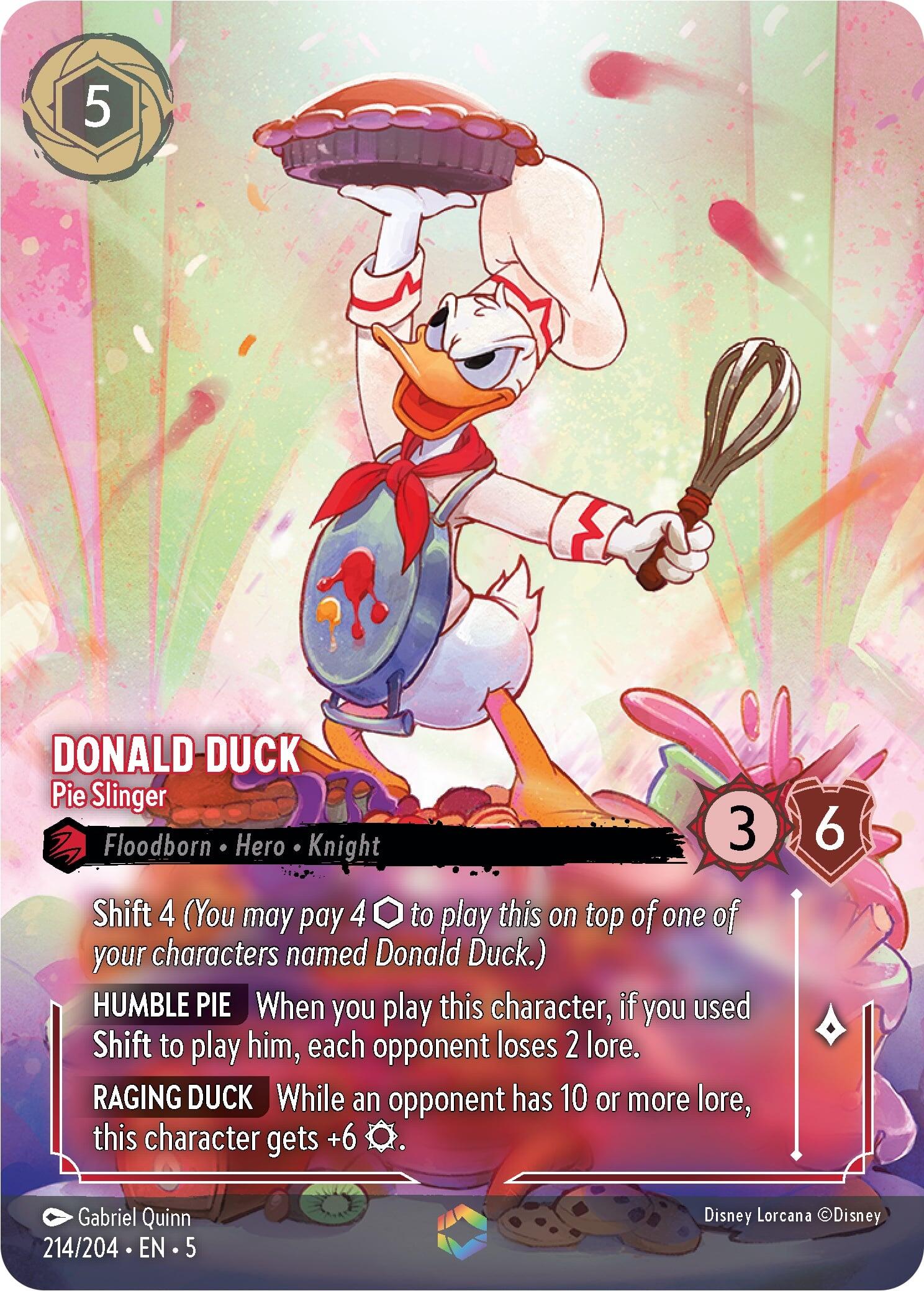 Donald Duck - Pie Slinger (Enchanted) (214/204) [Shimmering Skies] | Clutch Gaming
