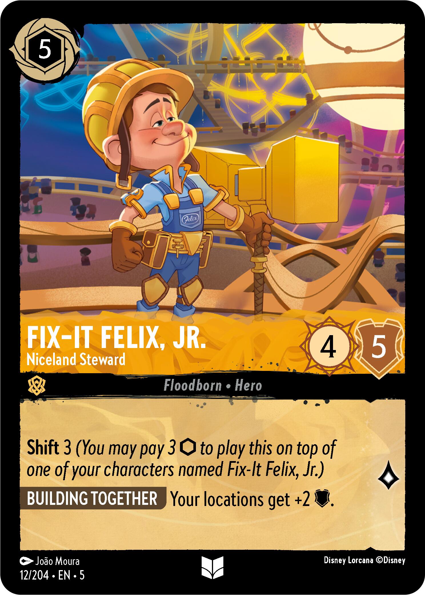 Fix-It Felix, Jr. - Niceland Steward (12/204) [Shimmering Skies] | Clutch Gaming